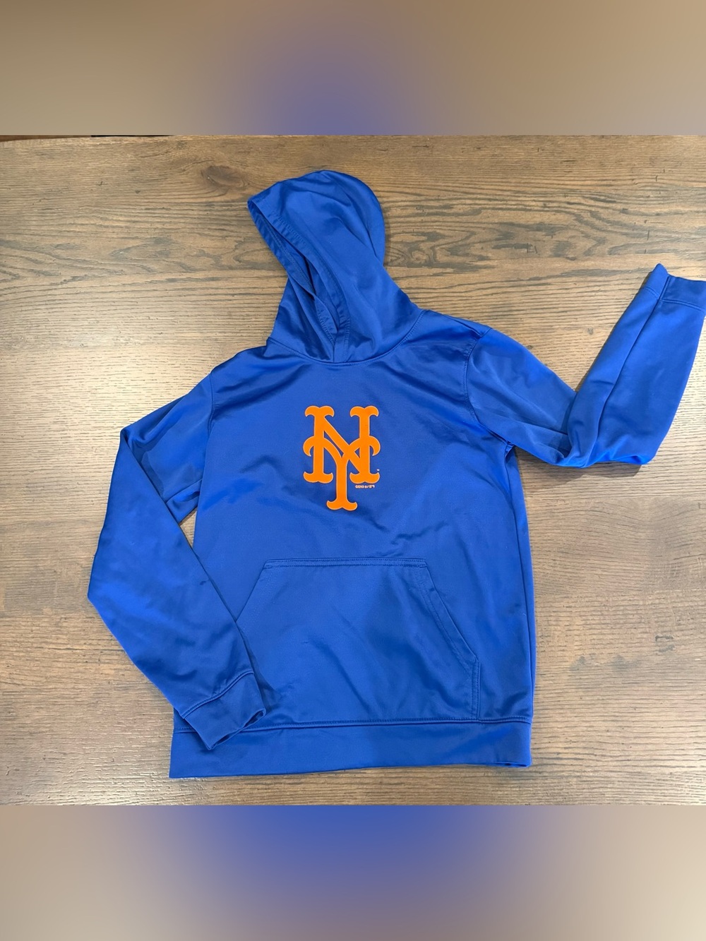 Genuine Merchandise Royal Blue Hoodie with Orange Logo